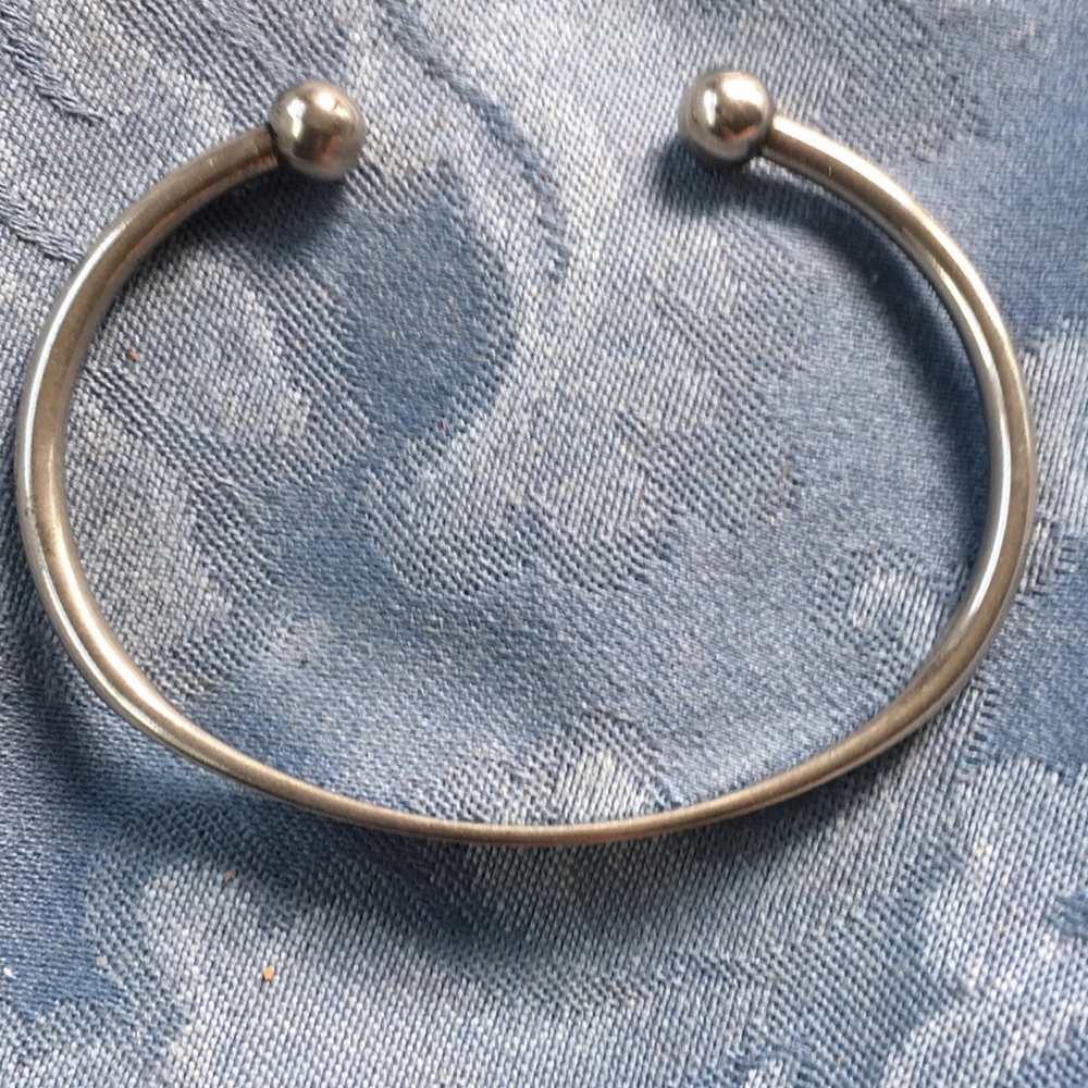 Silver cuff bracelet